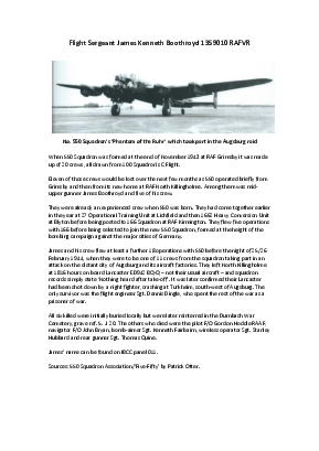 A preview of a PDF biography for Boothroyd, James Kenneth